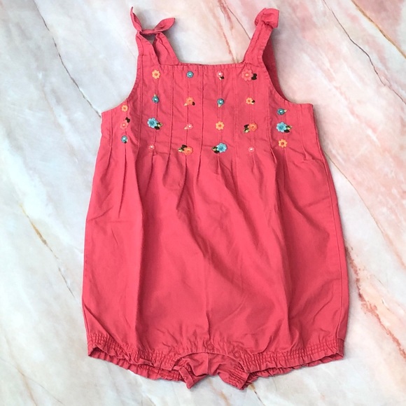 Gymboree Other - Gymboree Vintage Romper Tropical Floral